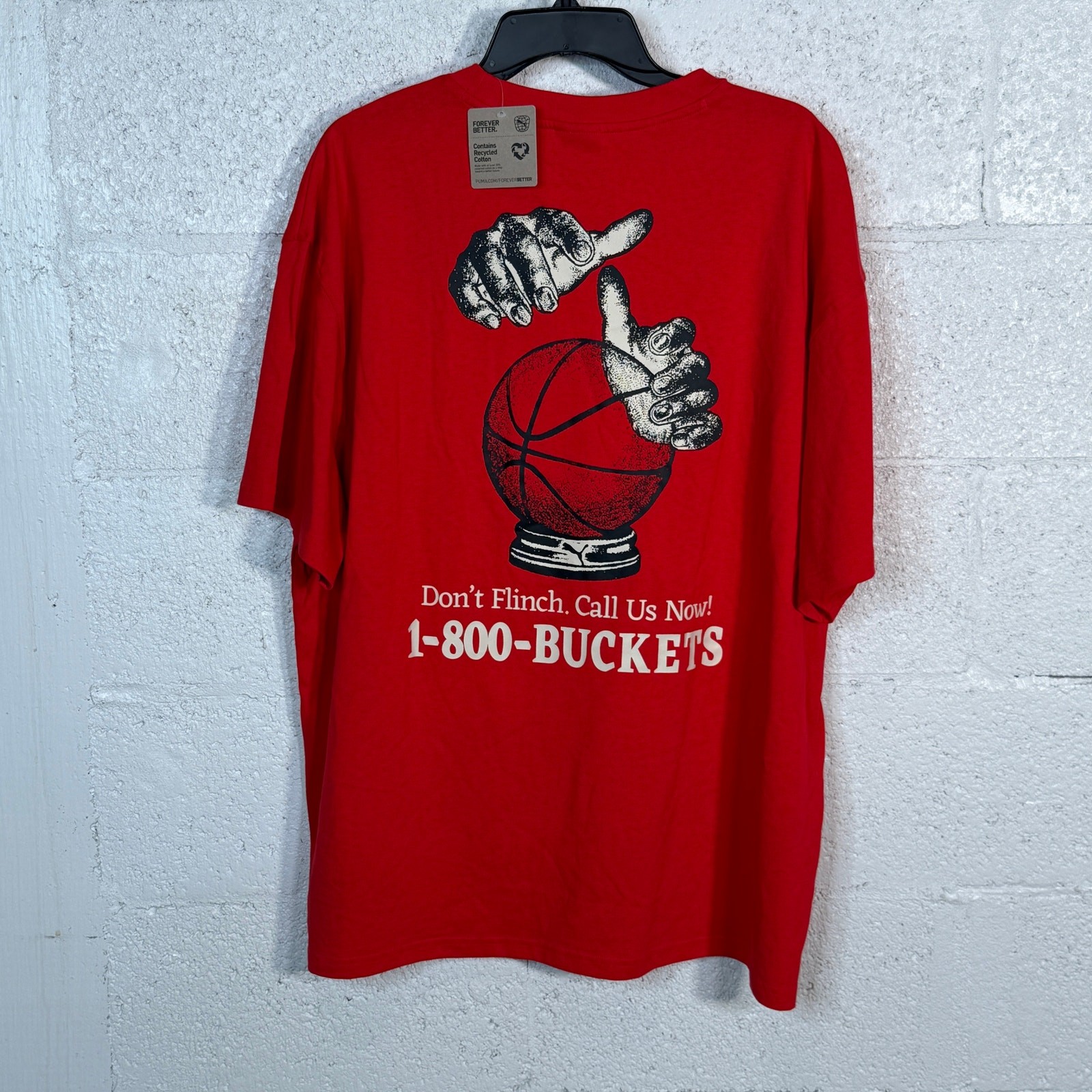 Puma Men's 1-800-Buckets Graphic T-Shirt - for All Time Red XL $45 gallery