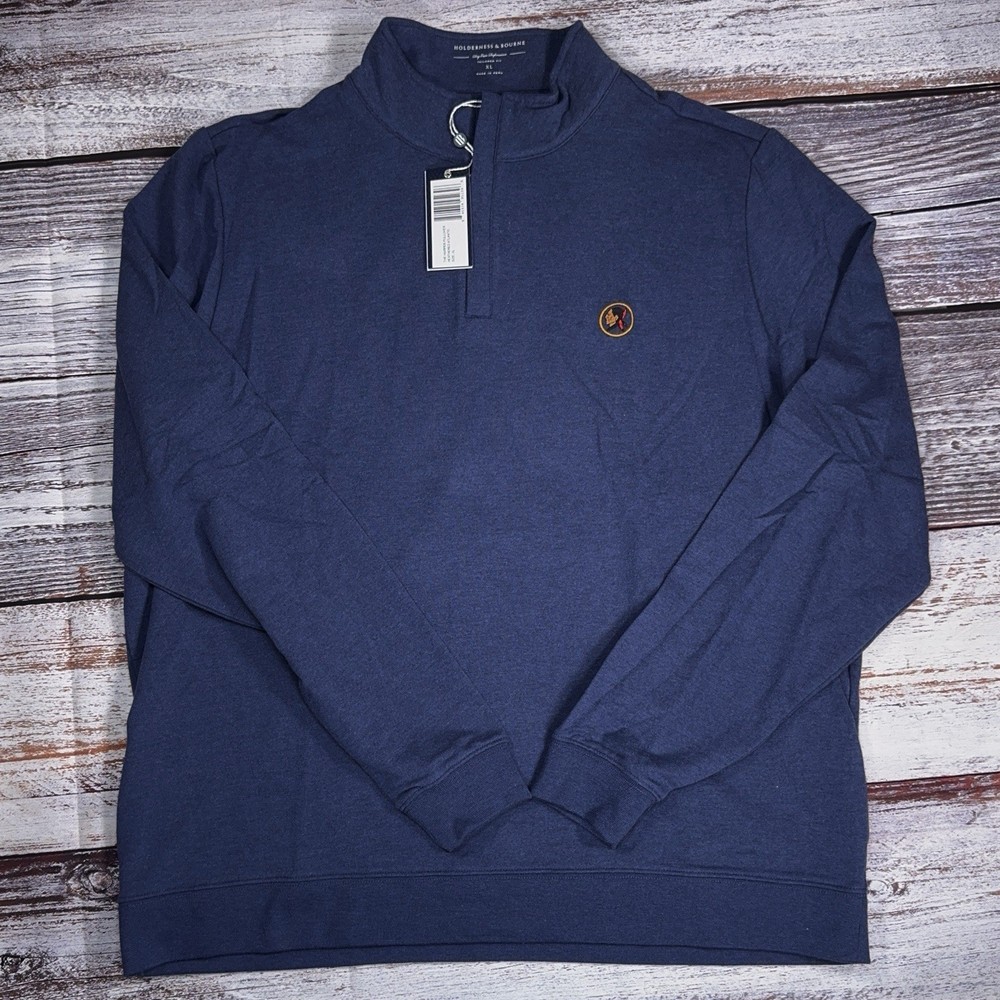 NWT Seminole GC 1/4 Zip Pullover - Blue Atlantic Holderness Bourne - XL XLARGE
