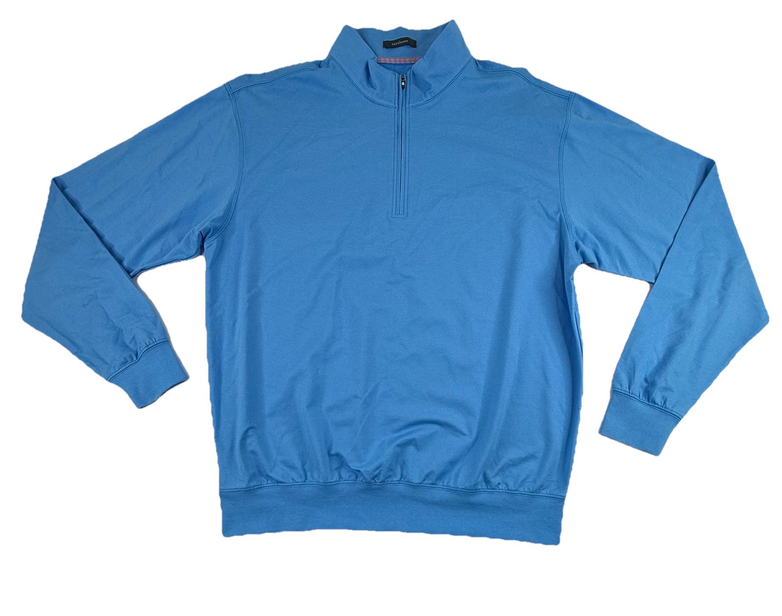 Turtleson 1/4 Zip Pullover Blue Men’s Large Long Sleeve Performance Golf gallery