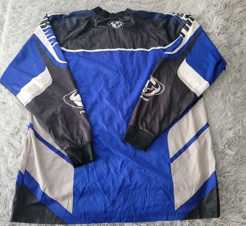 Vintage Thor Motocross Jersey Shirt Mens Large Blue Long Sleeve MX Racing XL gallery