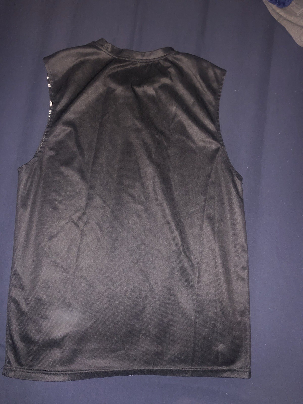 Men's Black/White Graphic Print Tank Top Sleeveless Crew Neck Pullover gallery