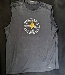 Ogio endurance Lifetime Run Training Men’s tank top shirt M medium black orange