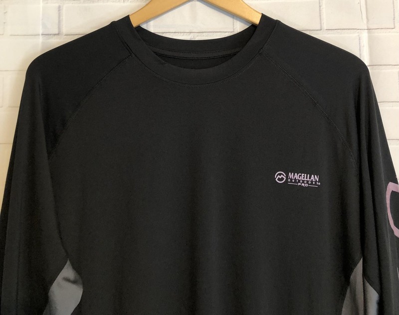 Magellan Outdoors Pro Black Shirt Mens Large Fish Fishing Bassmaster Camera Crew gallery