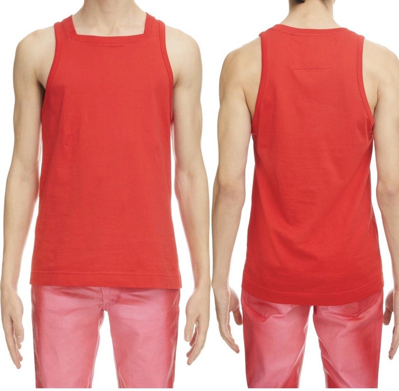 givenchy Square Neck Jersey tank top Red Size Medium Brand New.. Authentic gallery
