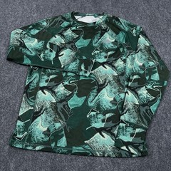 The North Face Winter Warm Essential Crew Mens L Green Lichen Camo Base Layer