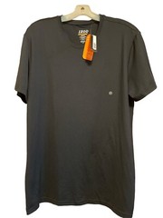 Izod Men’s Cool FX Athletic Workout Tee Shirt Size Large Wicking Black NWT