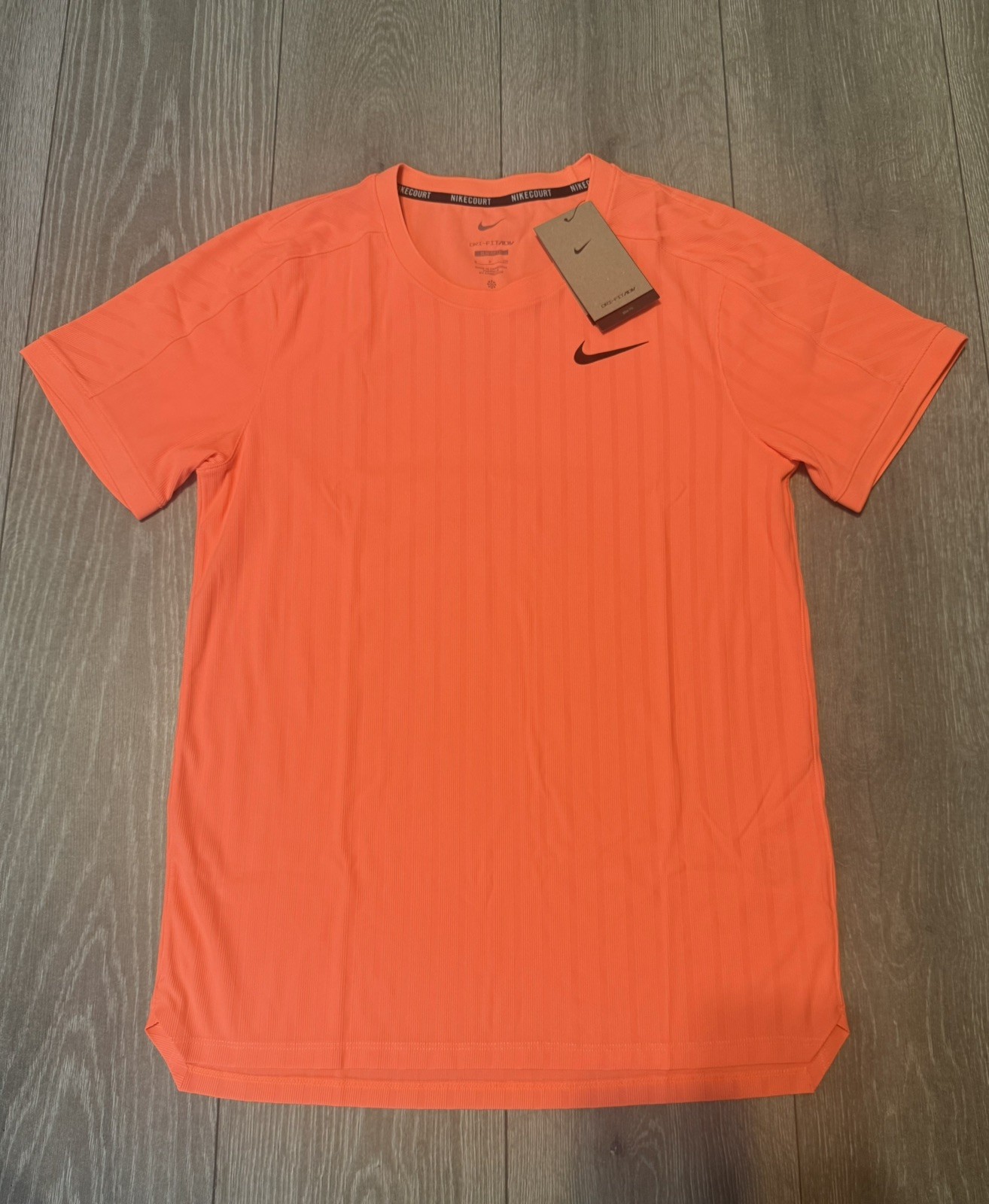 Nike Men’s Court Advantage Slam Tennis T-Shirt Bright Mango (HM6710-873) Small gallery
