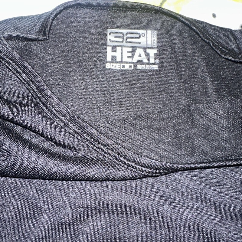 32 Degrees Heat Shirt Base Layer Mesh Active Black Long Sleeve Kids Sz Medium gallery