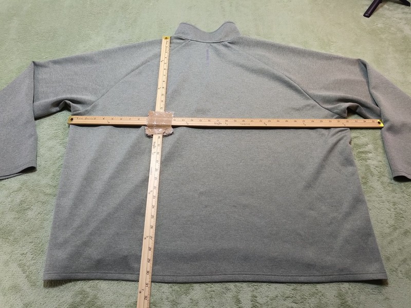 Zelos Men 4X 1/4 Zip Pullover Jacket Gray Heather Long Sleeve Big & Tall Active gallery