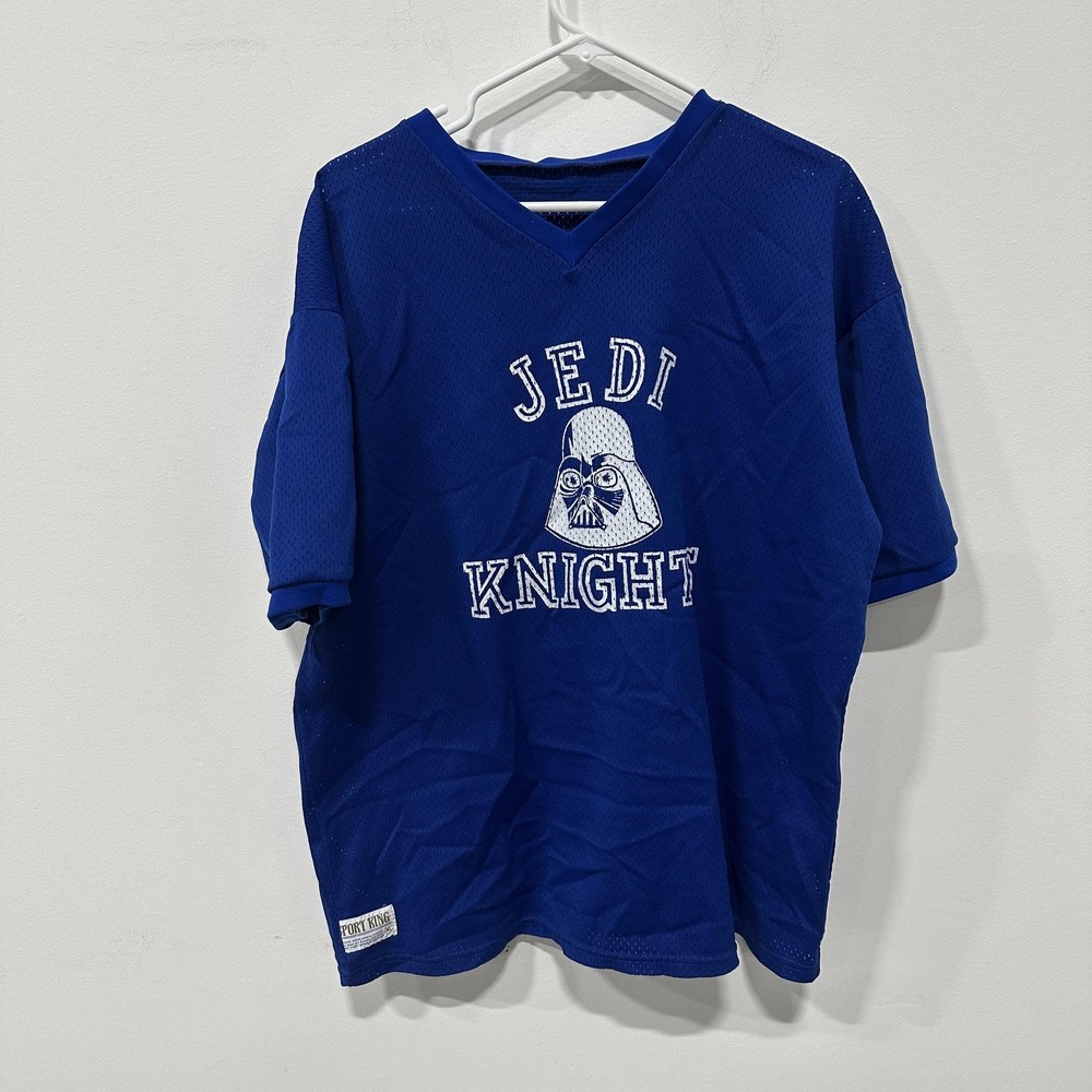 Sport King Jersey Shirt Mens XL Blue Jedi Knight Darth Vader Star Wars 01