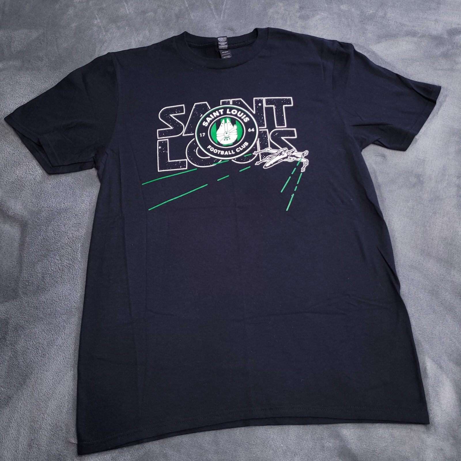 St Louis Football Star Wars Starfighter Club Medium Shirt Soccer Team Futbol USA gallery
