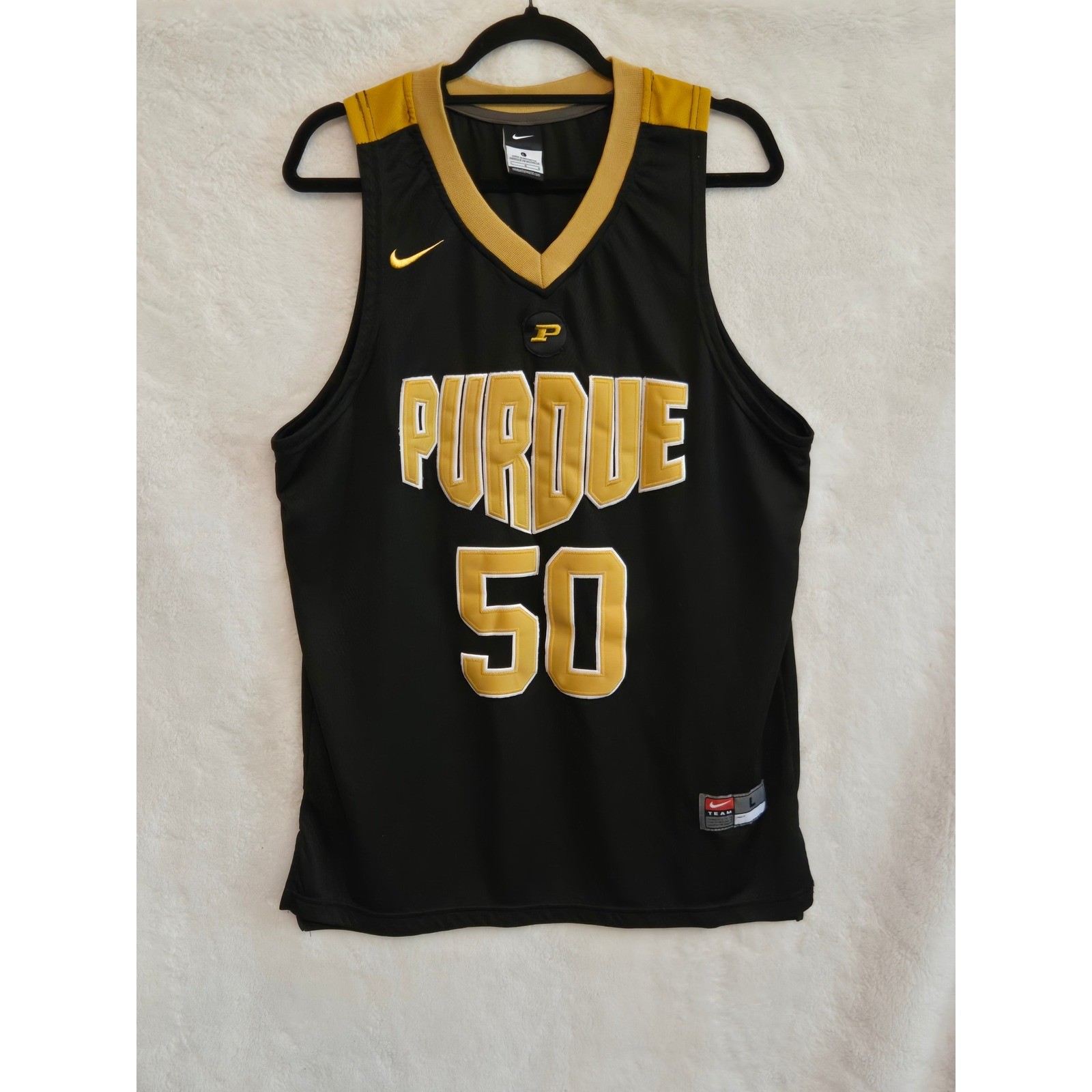 Nike Purdue Boilermakers Mens Large Williams #50 Basketball Jersey Black Gold gallery