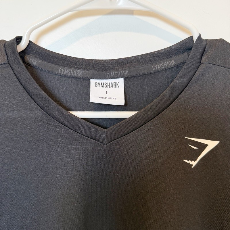 Gymshark Mens Black Performance T- Shirt Large Gym Training Sports Lightweight gallery