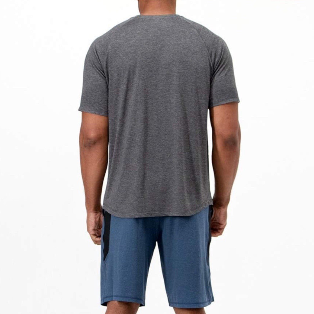 DEVOPS Men’s Sun Protection Dry-Fit Short Sleeve Workout Tee Shirt - Size 3X gallery