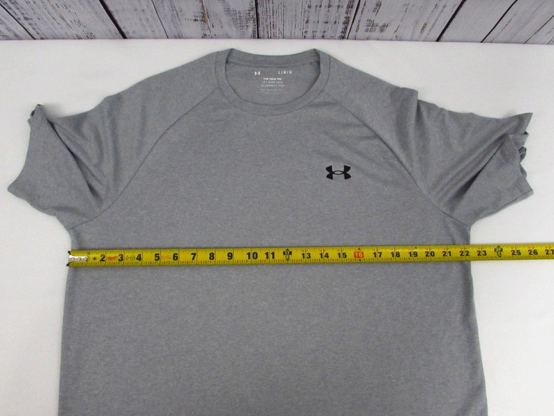 Under Armour The Tech Tee SS Athletic Loose T-Shirt Men's L Gray gallery