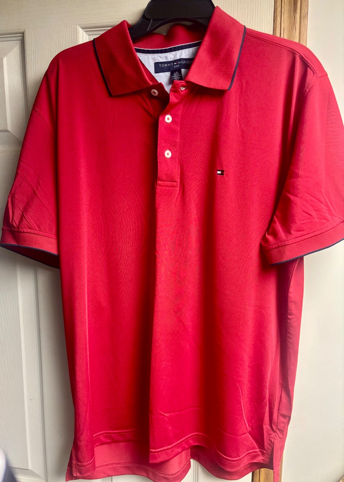 Nice TOMMY HILFIGER GOLF Sport Men's LG Casual Dress Polo Short Sleeve Shirt gallery