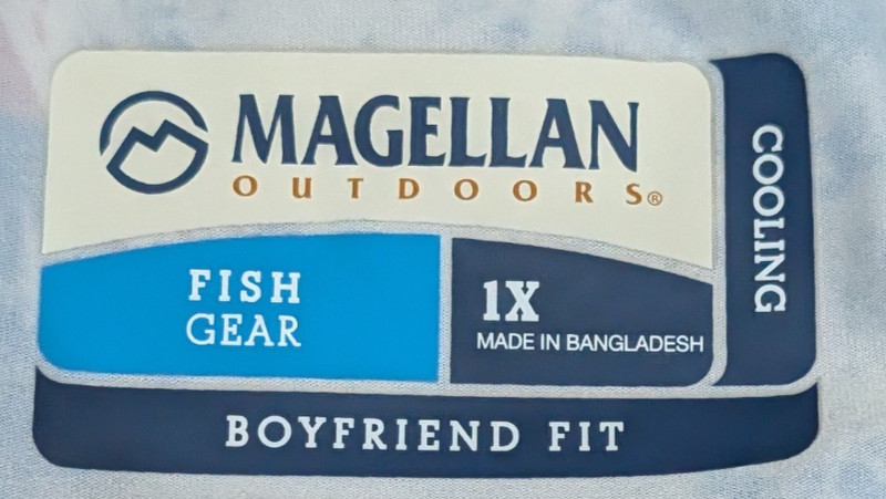 Magellan Outdoors Fish Gear Shirt Mens 1X Blue Fishing Cooling Long Sleeve gallery