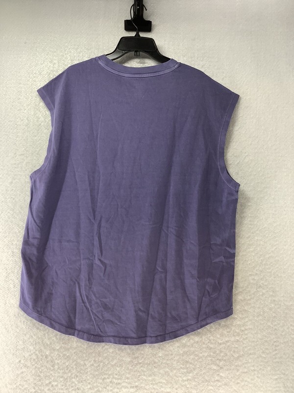 DSG Men's Heavyweight Jersey Muscle Sleeveless Grape Gray Tank Top Size XL gallery