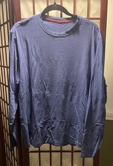 Men’s Lululemon Long-sleeve Casual Shirt, Blue, Size Large