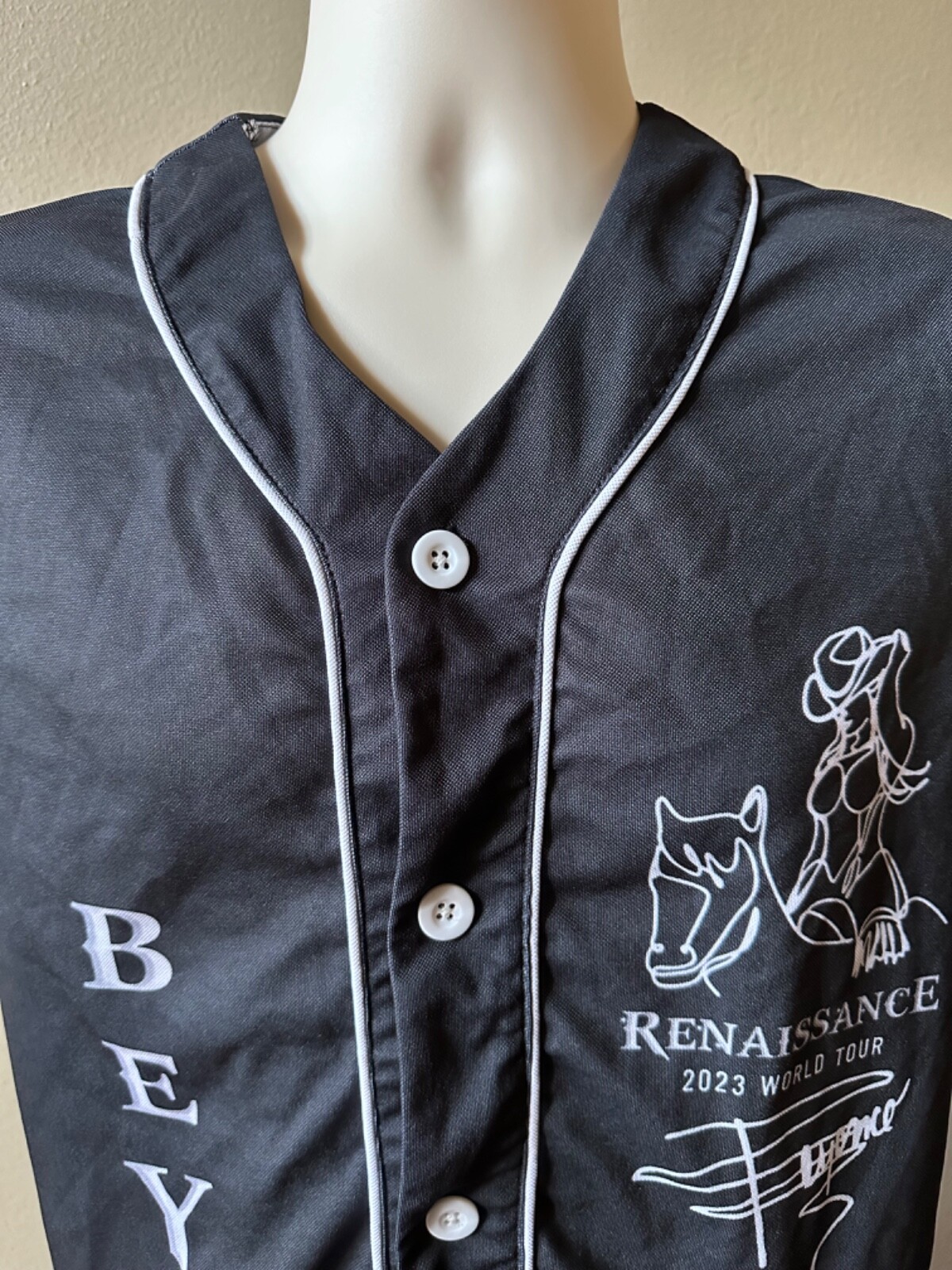 Beyonce 2023 Renaissance World Tour Concert Active Wear Unisex Jersey (S) Black gallery