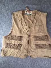 Vintage 70s WORLD FAMOUS Hunting Vest Men’s Large Distressed