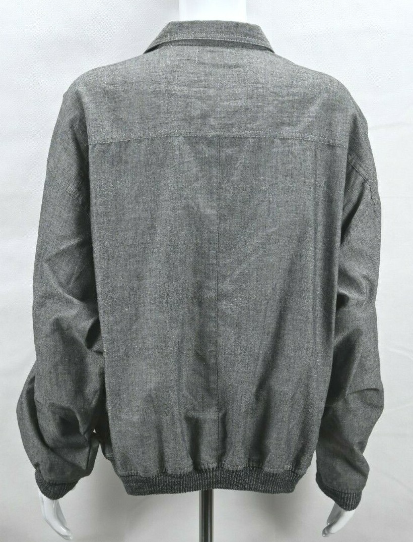 Retro Members Only Pullover Long Sleeve Gray Three Button Top Size L RN#28593 gallery