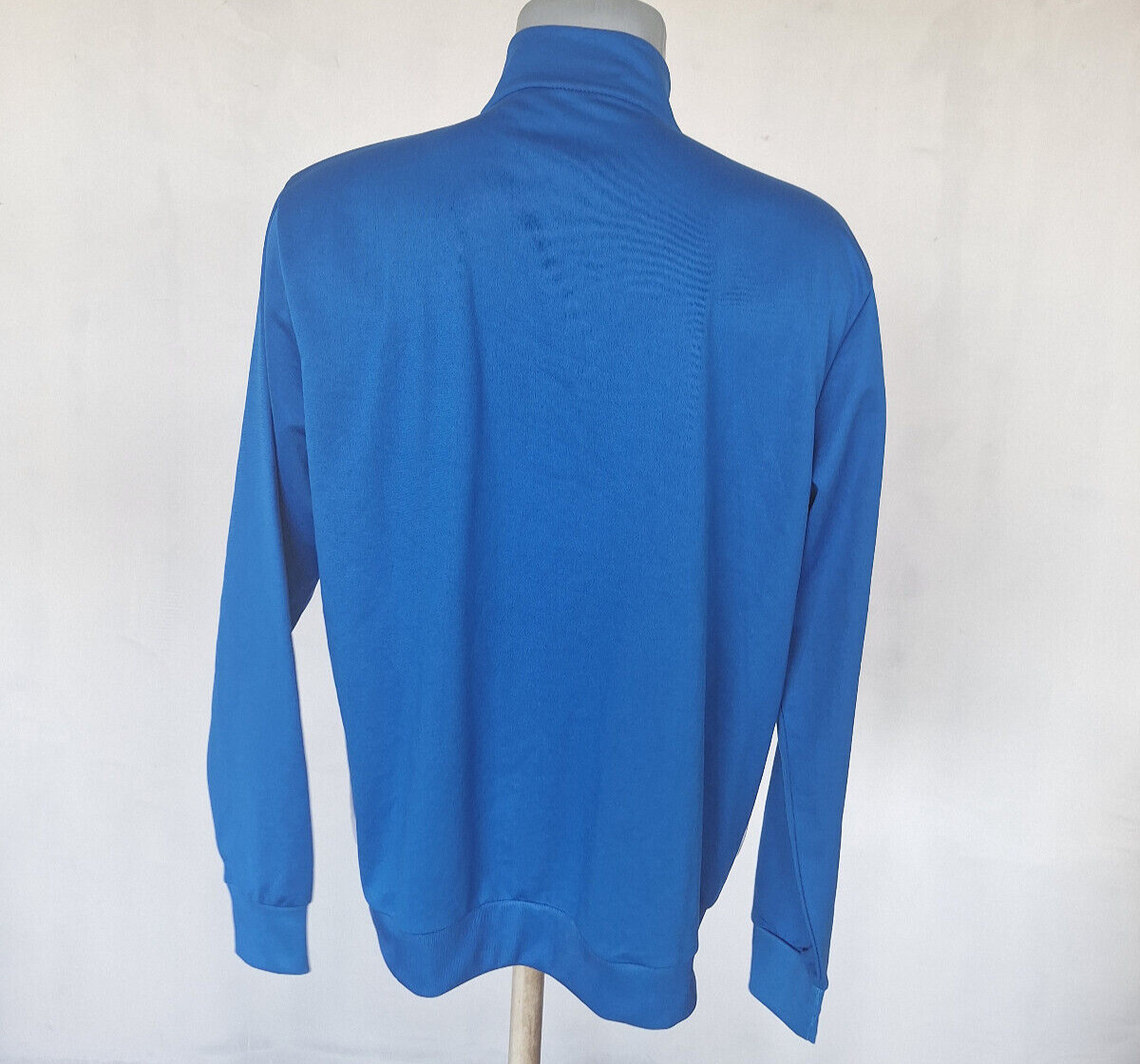Admiral Mens Track Top Jersey Blue White 1/4 Zip Sweatshirt Size XL Sport gallery