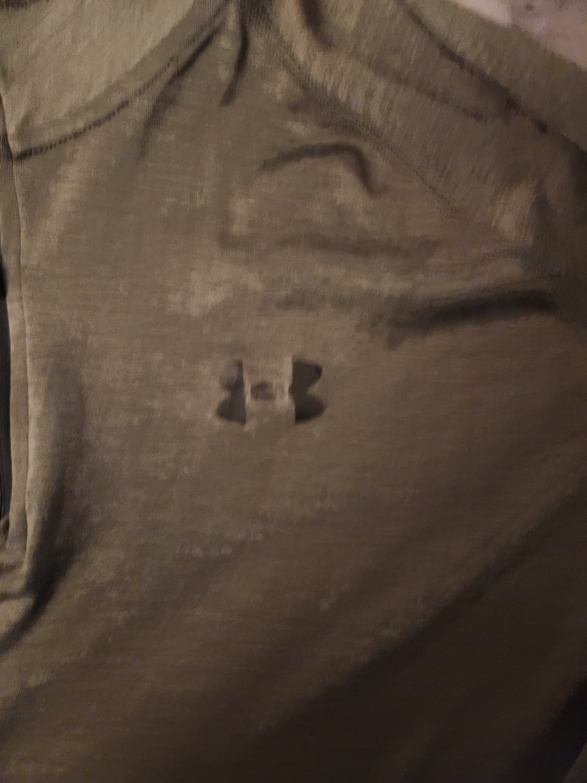 Men's Under Armour Heat Gear Long Sleeve Zip Front-Carbon Hthr/Black gallery