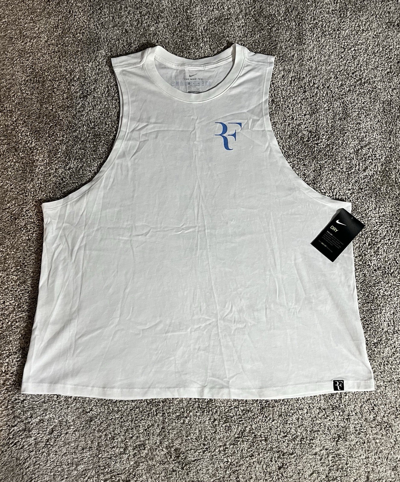 Nike Roger Federer RF 2018 Wimbledon Sleeveless Tennis XL Shirt NWT AR1933-100 gallery