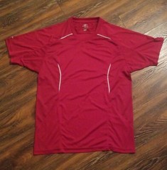 EASTON Red Bio-Dri Short Sleeve Athletic Jersey Shirt Adult Small Polyester