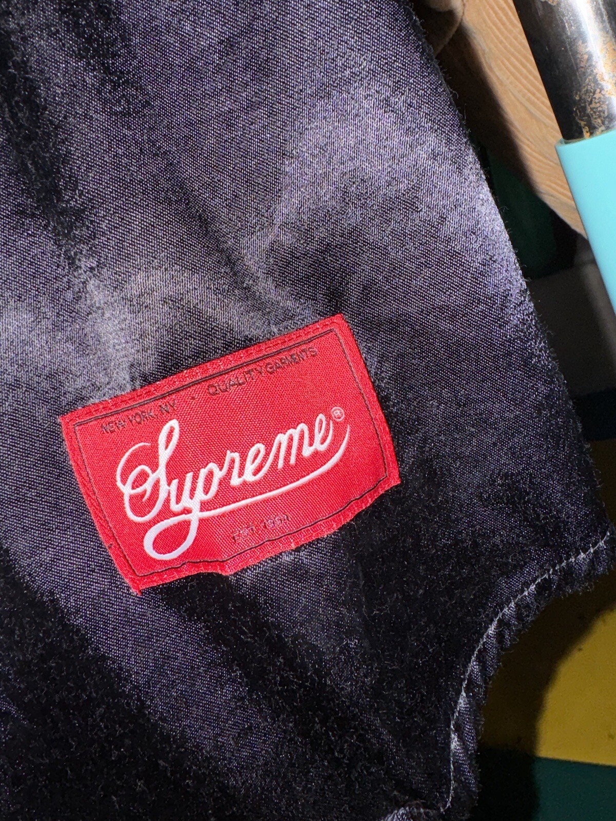 Supreme 1 One Satin Jersey One Baseball Black Very Rare Piece - Justin Bieber gallery