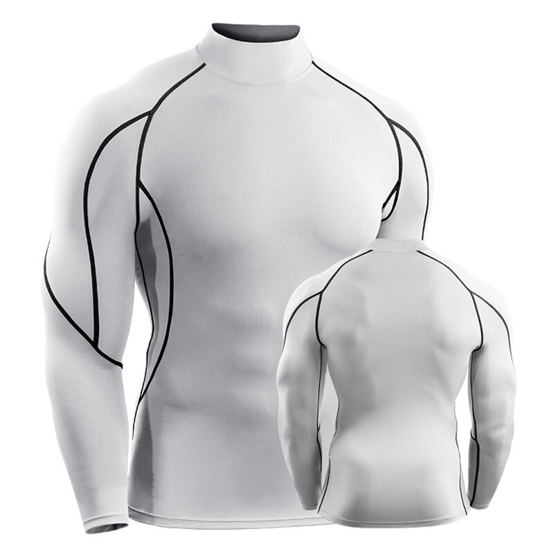 Mens Thermal Base Layer Compression Top Long Sleeve Body Armour Cold Wear Shirts gallery