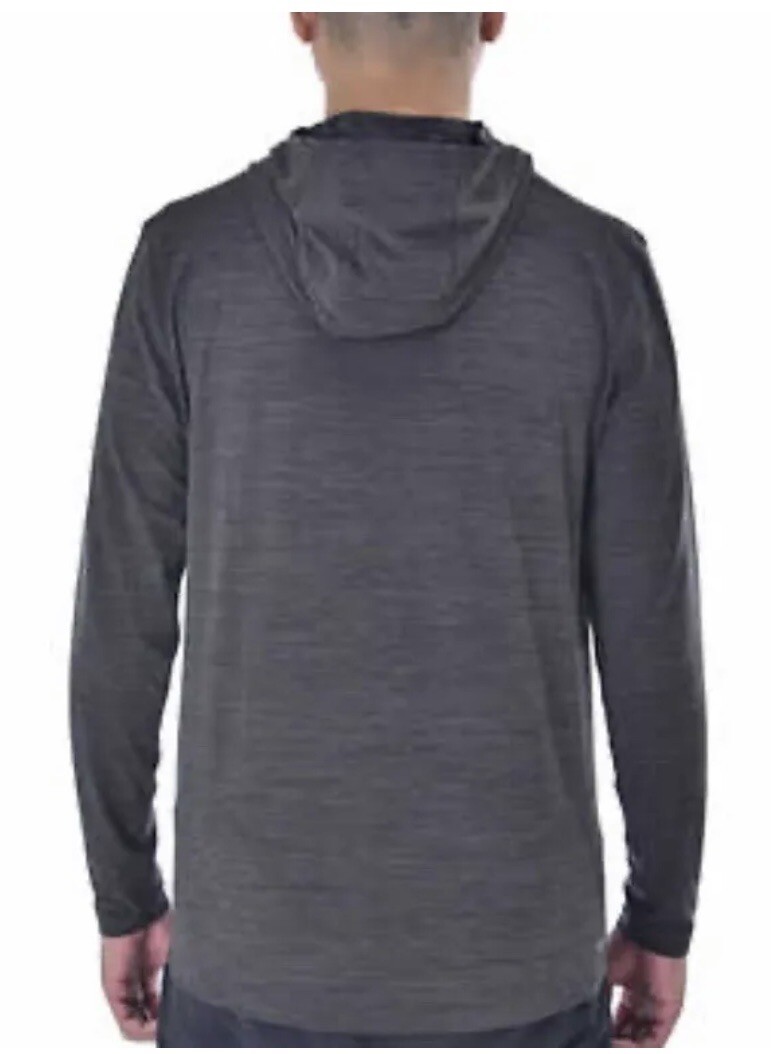 NEW Men's Spyder Active Lightweight Hooded Shirt Gray Size Medium gallery