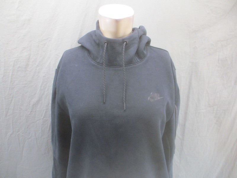 Nike Size M Mens Black Long Sleeve Cotton Blend Hooded Activewear Hoodie 807 gallery