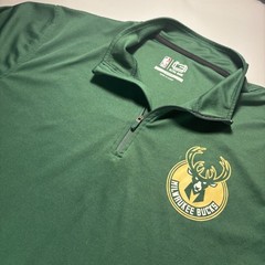 NBA Milwaukee Bucks Ultra Game Pullover Long Sleeve Shirt – Large