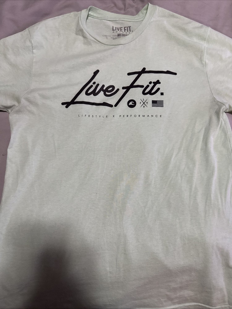 LVFT. Live Fit Apparel Co. Lifestyle Men's Graphic Mint Green SS M T-Shirt