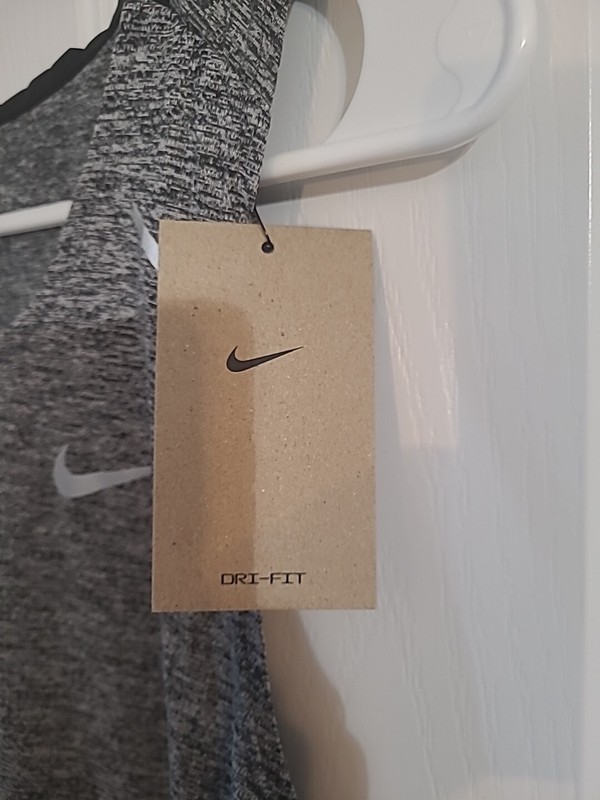 Nike Dri-FIT Rise 365 Mens Size Medium Black Heather Running Tank Top CZ9179-011 gallery