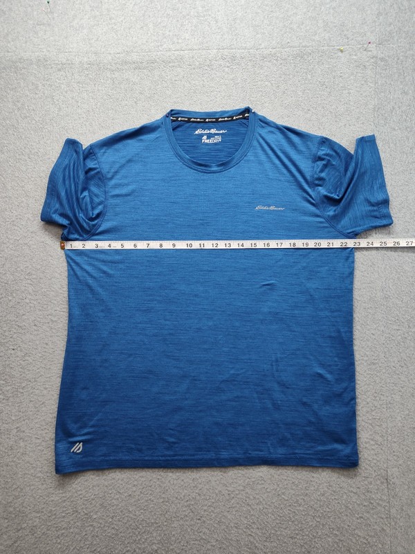 Eddie Bauer Men Athletic T Shirt L Blue Moisture Wicking Free Dry Performance gallery
