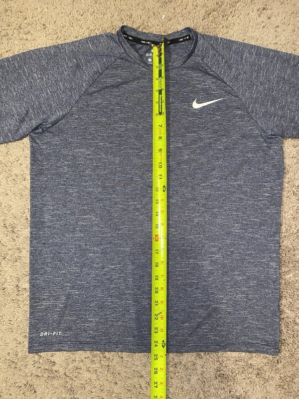 Nike Swim Dri Fit Mens Size Medium Activewear Blue Beach Summer Spring Shirt gallery