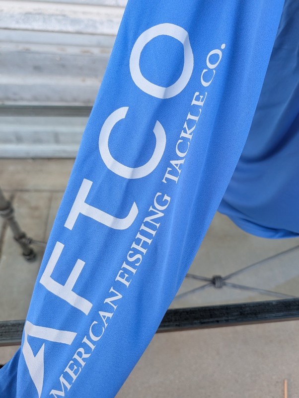 AFTCO Fishing Shirt Men XXXL Blue Hobie Performance Sun Shade Long Sleeve gallery