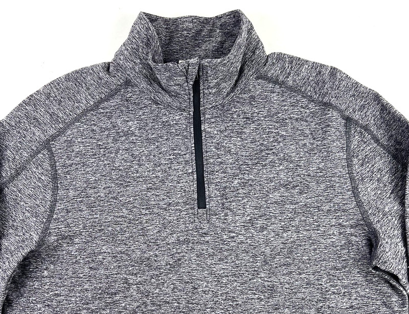 Lululemon Mens Surge Long Sleeve 1/4 Quarter Zip Pullover Heather Gray Size M gallery