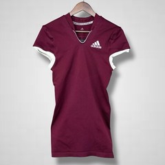 Adidas Football Jersey Mens Large Maroon White Prime Knit A1 Sports NWT NEW