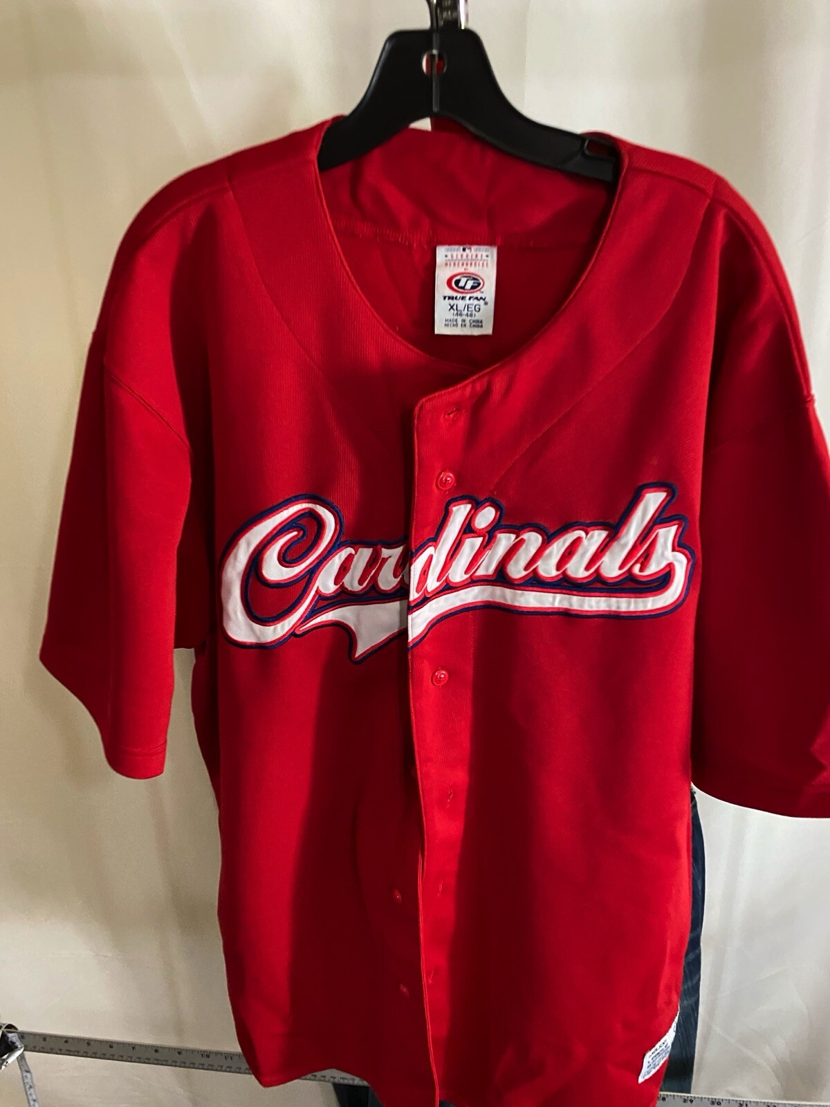 True Fan Embroidered St louis Cardinals SPORT JERSEY SHIRT XL Extra Large gallery