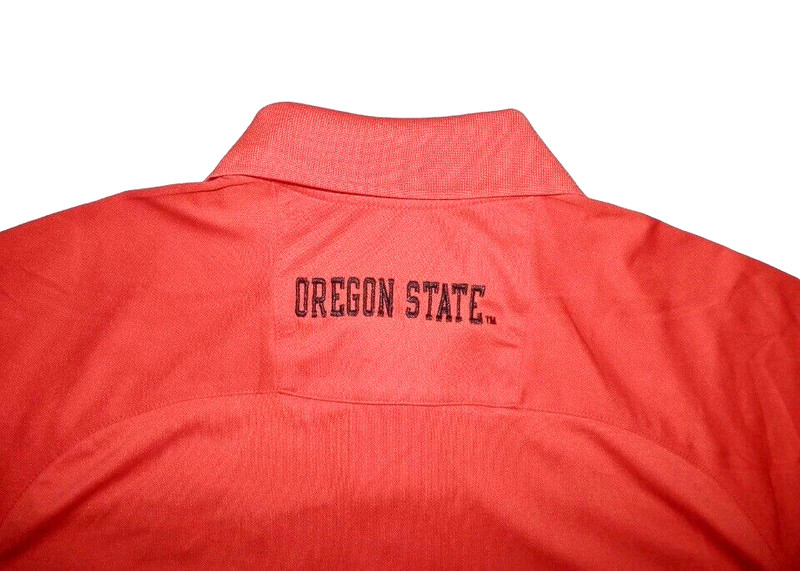 Oregon State OSU / BEAVERS Men's S ORANGE & BLACK 'Pro Edge' POLO SHIRT gallery