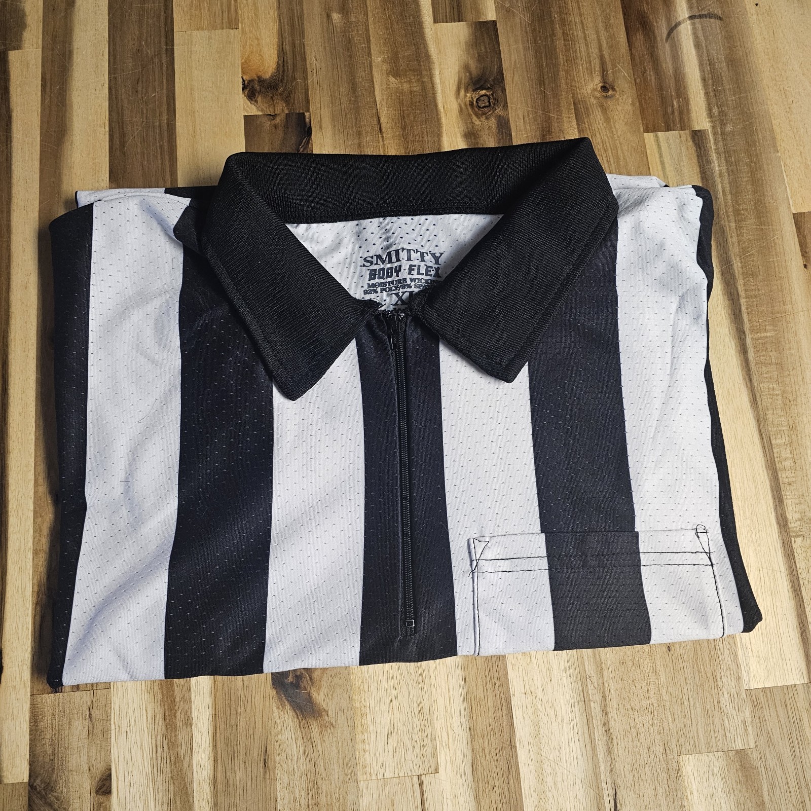 Smitty 2" Stripe Body Flex Short Sleeve Football Referee Shirt gallery