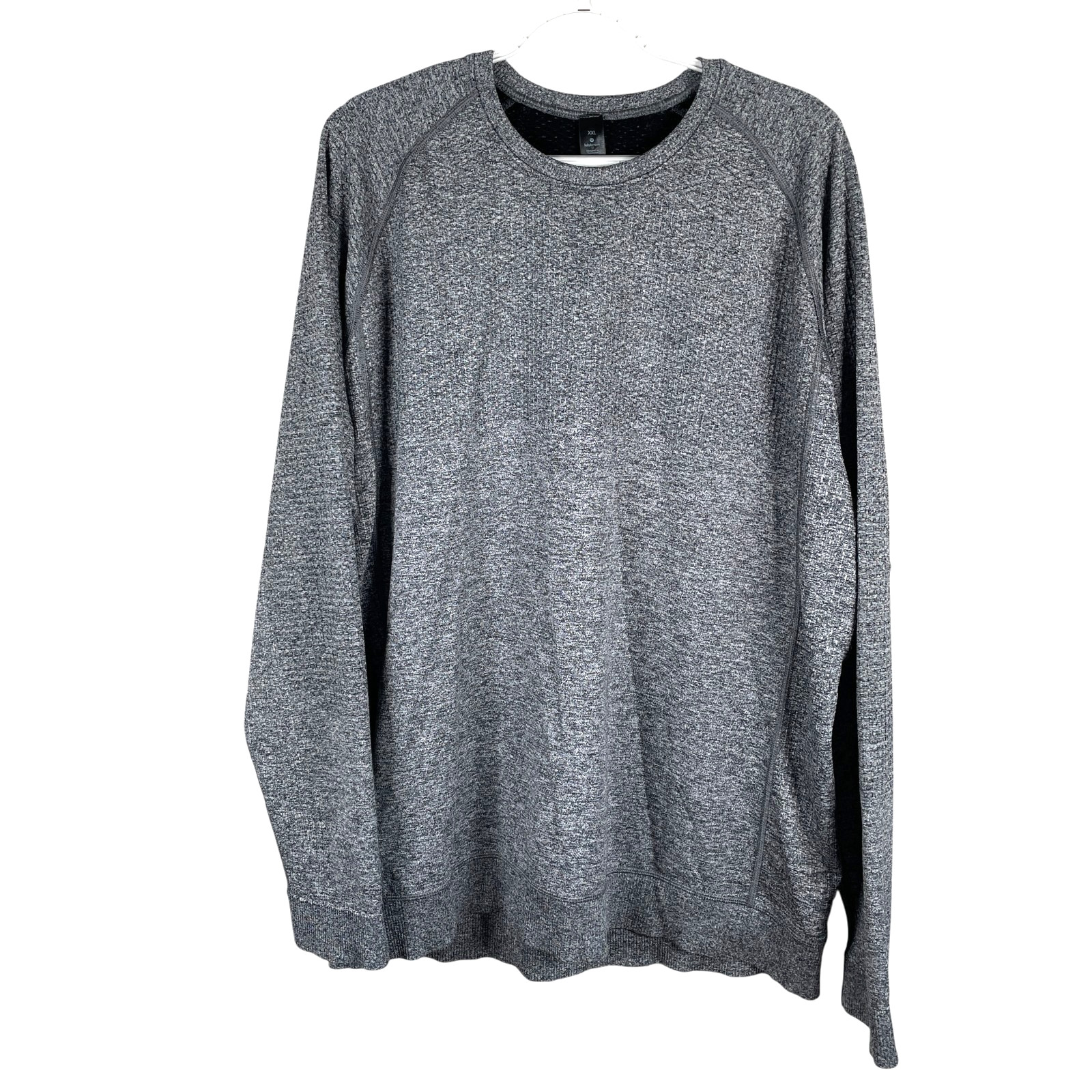 Lululemon Mens Engineered Warmth Textured Crewneck Sweater 2XL Merino Wool Gray gallery