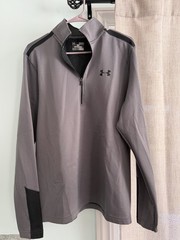 Under Armour Men’s Cold Gear Quarter Zip Grey Long Sleeve