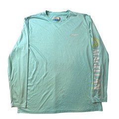 Magellan Shirt Mens L Blue Casting Crew Fish Gear Long Sleeve Moisture Wicking