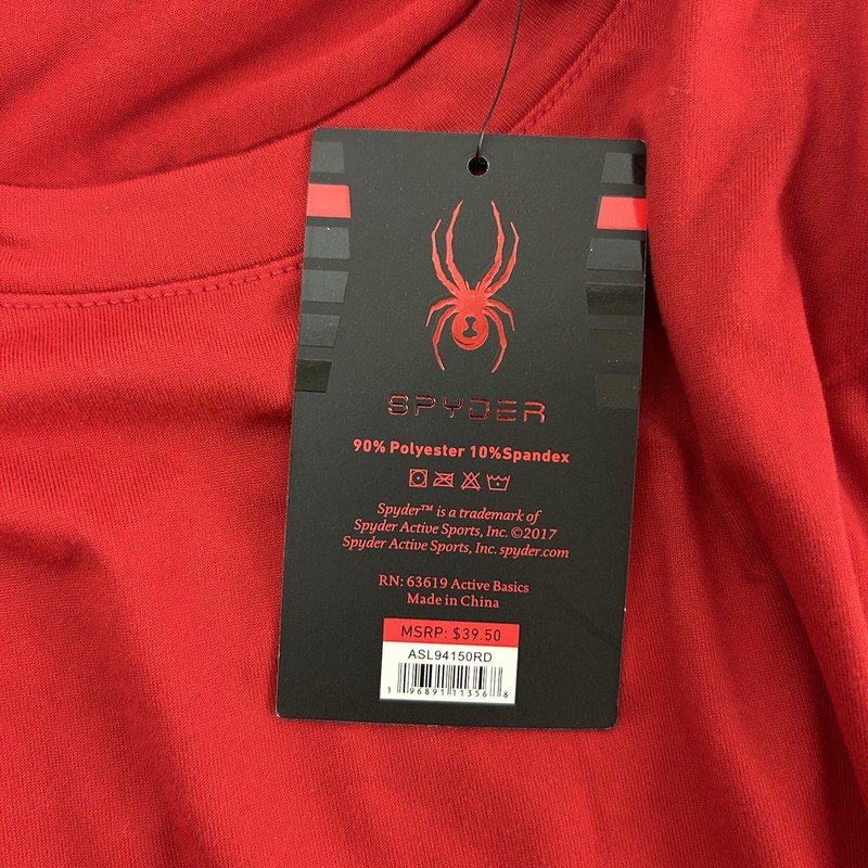 Spyder Athletic Mens Large Red T-Shirt Running Training Loungewear Athleisure gallery