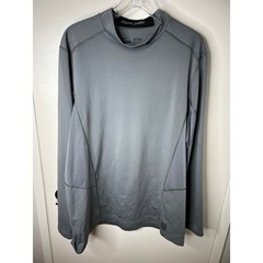 Nike Pro Men’s Fitted Dri-Fit Mock Neck Training Shirt Grey Chevron ~ Size XXL